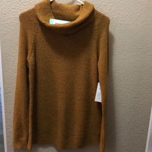 Mustard color wool sweater